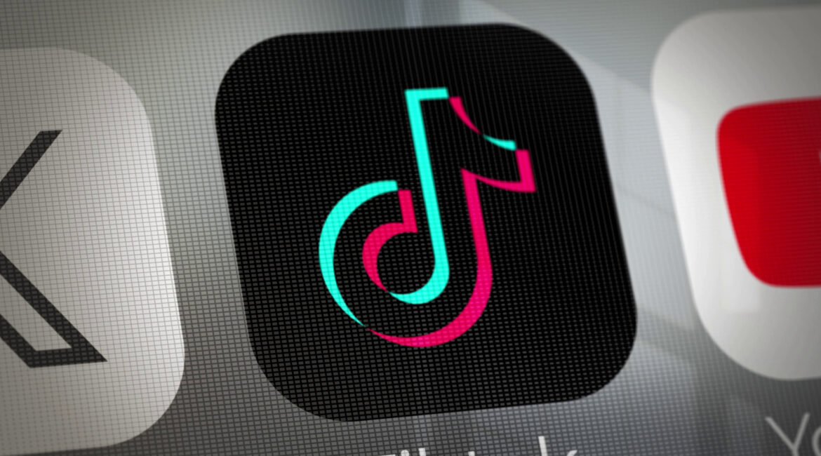 TikTok app icon displayed on a smartphone screen.